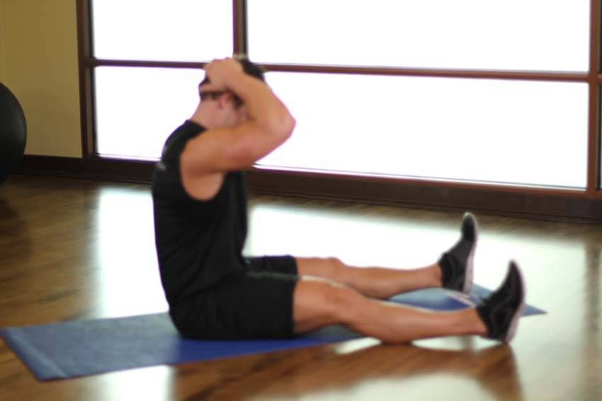 Chin-to-Chest Neck Stretch exercise demonstration, targeting the neck