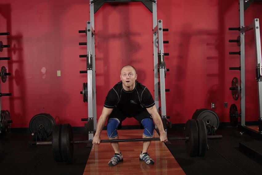 Clean Pull exercise demonstration, targeting the hamstrings