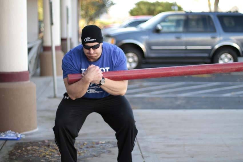 Conan's Wheel exercise demonstration, targeting the quads