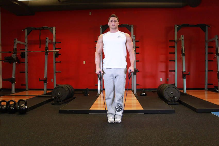 Lateral Raise exercise demonstration, targeting the shoulders