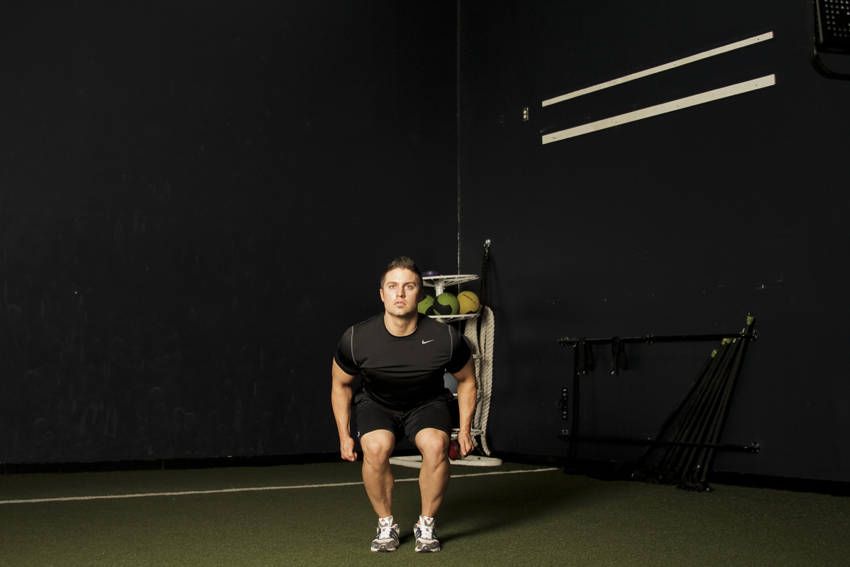 Star Jump exercise demonstration, targeting the quads